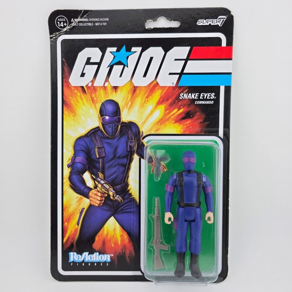 2021 Super7 by ReAction Figures Blue Snake Eyes, Commando Action Figure NEW‎
